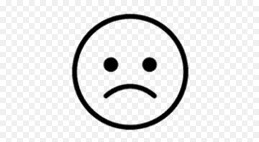 Sad Facetransparent - Roblox 756488 Png Images Pngio Sad Face Symbol Emoji,Roblox Face Transparent