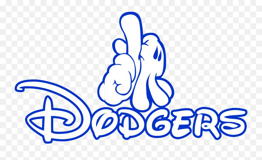 Mickey Mouse Los Angeles Dodgers Baseball Clip Art - La Dodgers Logo Emoji,La Dodgers Logo