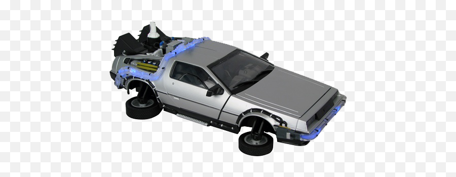 Exclusives - Back To The Future Toy Car Full Size Png Delorean Car Back To The Future Toy Emoji,Toy Car Png
