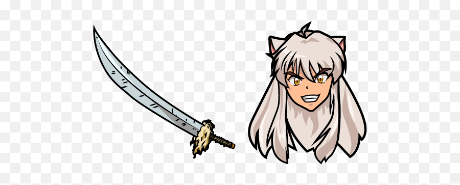 Inuyasha Tessaiga Sword Cursor - Inuyasha Cursor Emoji,Inuyasha Logo