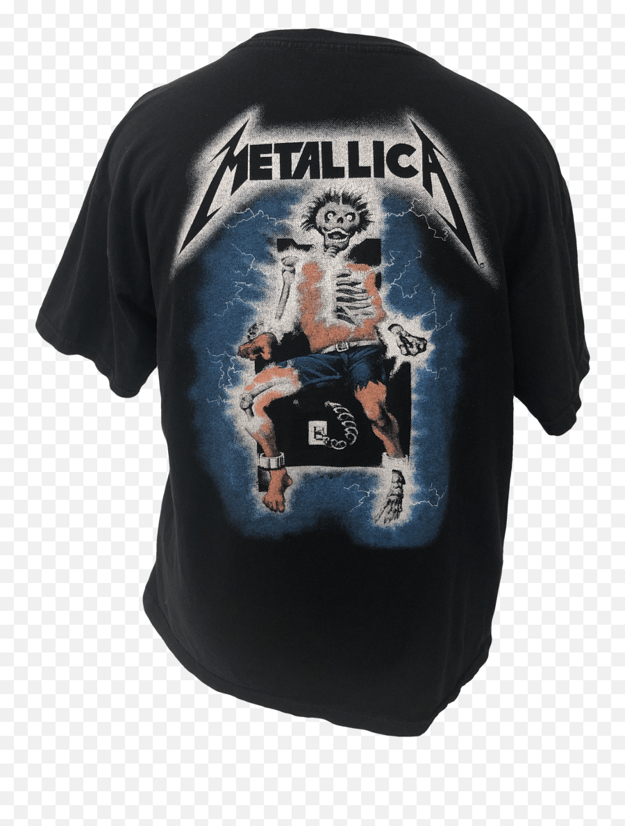 Metallica Graphic T - Metallica Electric Chair Shirt Emoji,Metallica Png