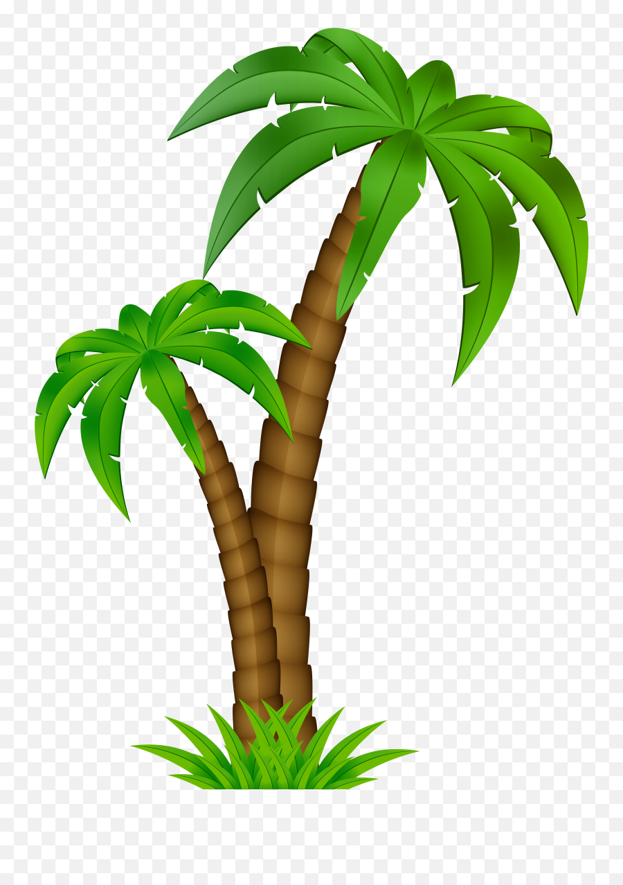 Palm Tree Cartoon Png Clipart - Cartoon Transparent Background Palm Tree Emoji,Tree Clipart