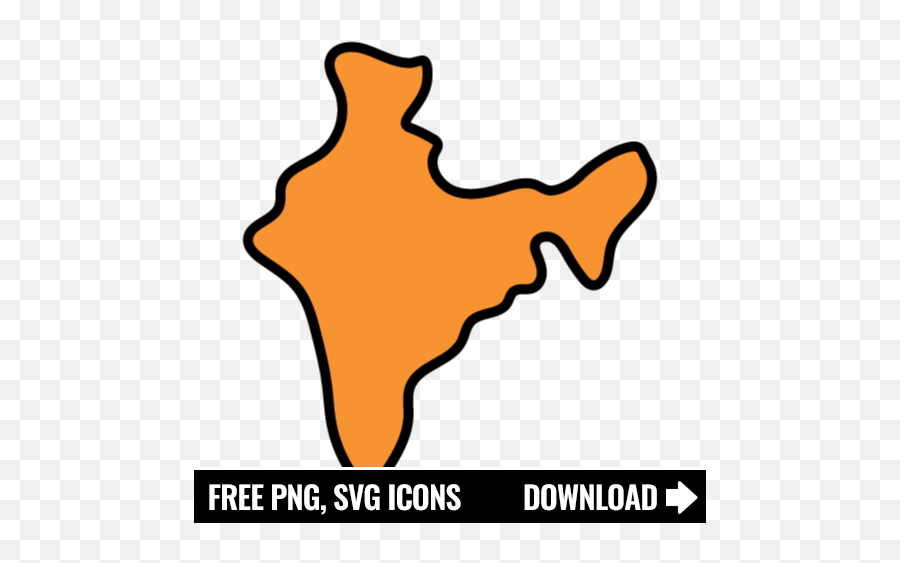 Free India Map Icon Symbol Png Svg Download Emoji,Map Icons Png