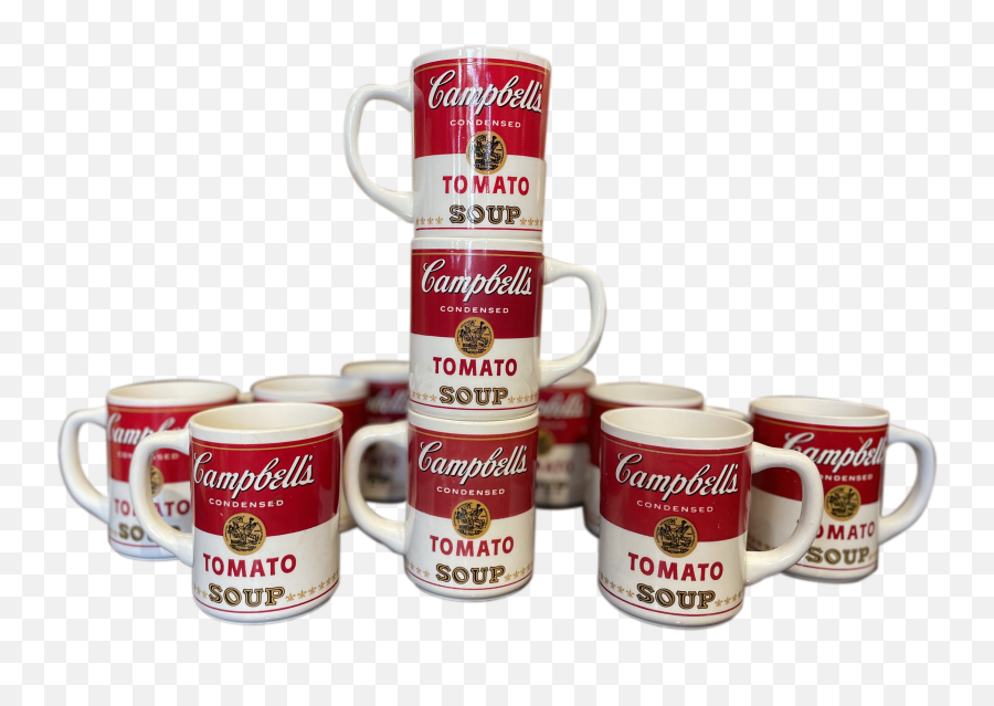 1968 First Edition Campbellu0027s Soup Mugs - Set Of 11 Emoji,Campbell's Soup Logo
