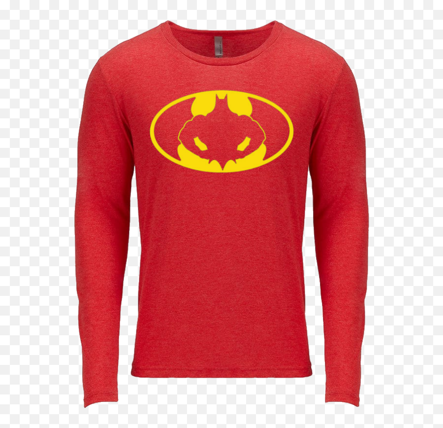 Batman Flex Long Sleeve T Shirt Performance T Emoji,Red Batman Logo