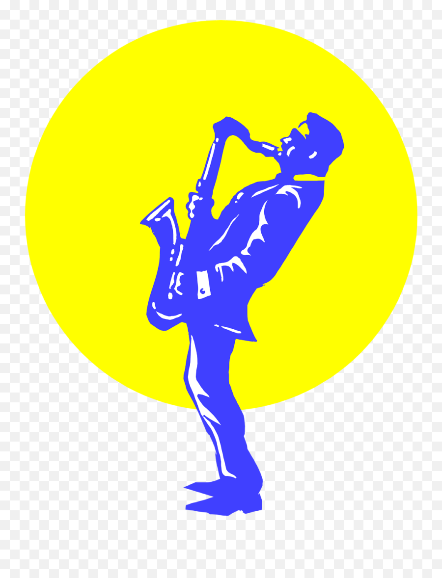 1437550 Jazz Clipart Saxophone - Man Playing Saxophone Png Emoji,Saxophone Clipart