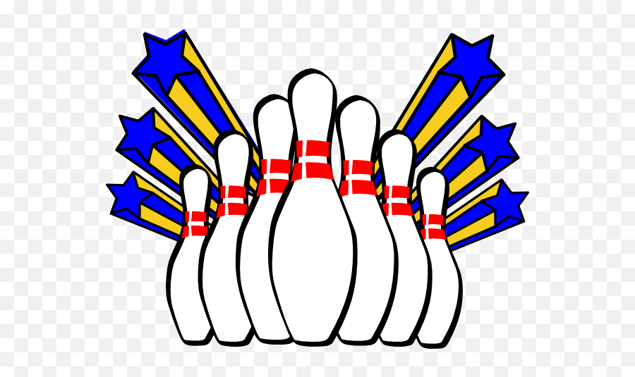 Bowling Pins Clip Art At Clkercom - Vector Clip Art Online Ten Pin Bowling Clipart Emoji,Bowling Logo