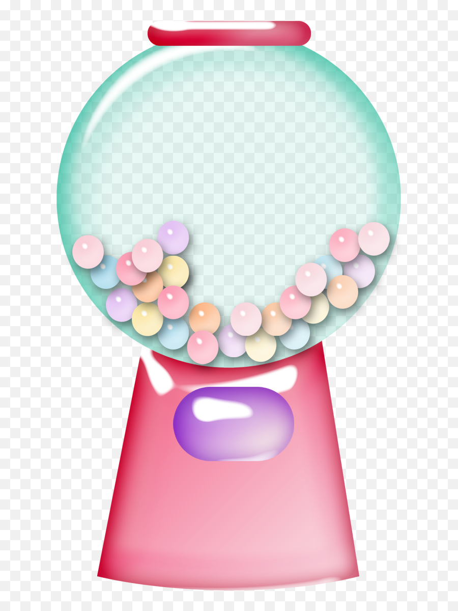 Gumball Clipart Candy Machine - Dessin Gourmandise Bonbon Emoji,Gumball Machine Clipart
