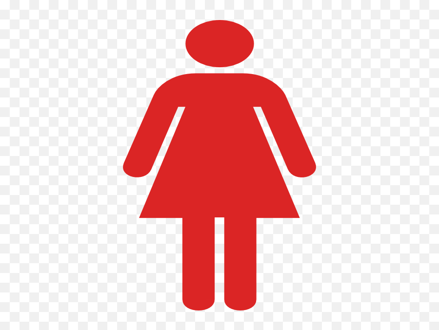Clipart Ladies Toilet Sign - Casa De Banho Mulheres Emoji,Restroom Clipart