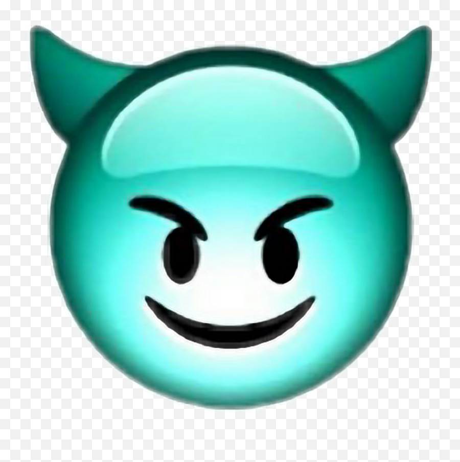 Purple Devil Emoji Large Clipart - Blue Devil Emoji,Devil Emoji Transparent