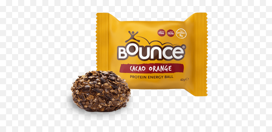 Bounce Cacao Orange Protein Energy Ball Outdoor Food Club - Bounce Ball Coconut Macadamia Emoji,Energy Ball Png