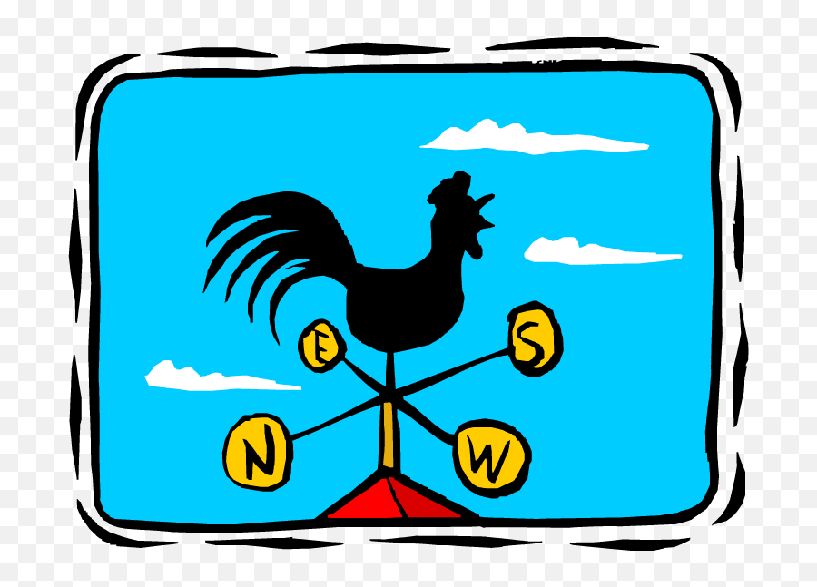 Bad Weather Clipart - Cartoon Wind Vane Clipart Emoji,Weather Clipart