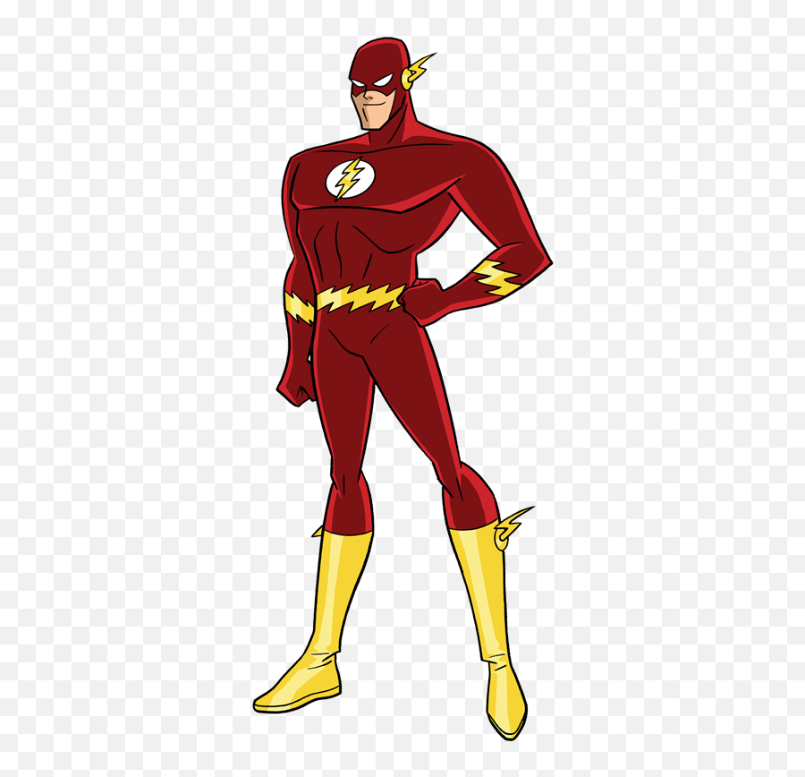 Flash Justice League Cartoon - Flash Justice League Unlimited Png Emoji,Flash Clipart