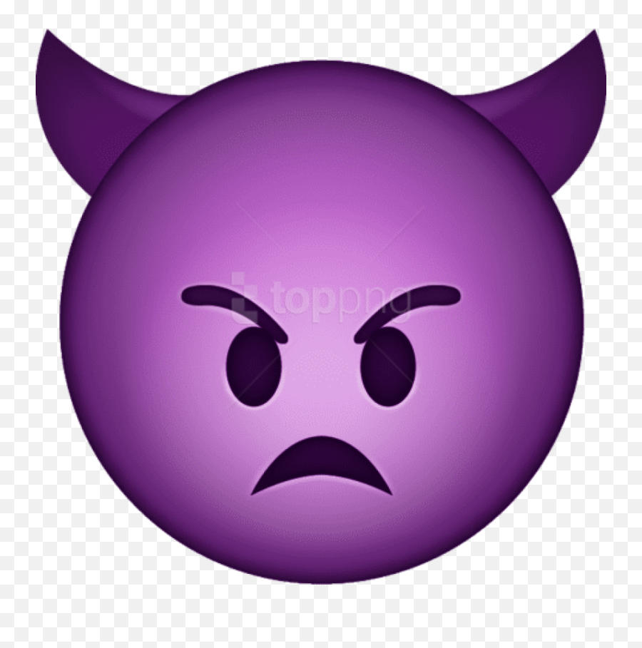 Devil Emoji Png Transparent Icon - Transparent Devil Emoji,Emoji Png