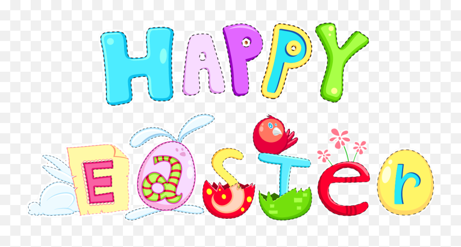 Happy Easter Clipart - Transparent Happy Easter Png Emoji,Easter Clipart