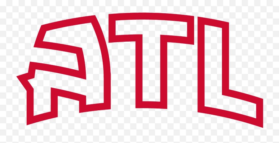 Atlanta Hawks Atl Logo Transparent Png - Atlanta Hawks Logo Words Emoji,Atlanta Hawks Logo