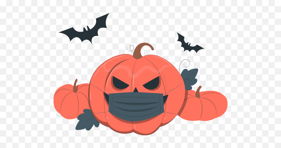 Halloween Pumpkin With A Face Mask Customizable Cartoon Emoji,Jack O Lantern Face Clipart