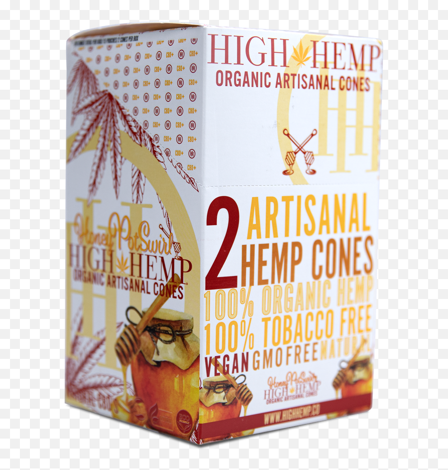 High Hemp Organic Cones Honey Pot Swirl 2pouch Emoji,Honey Pot Png