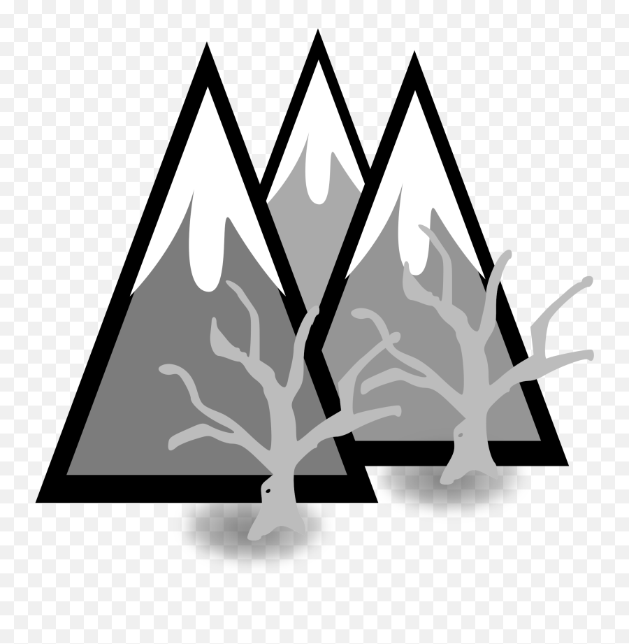 Snow Capped Mountain Clipart Png - Snow Capped Mountain Logo Clipart Emoji,Mountain Clipart