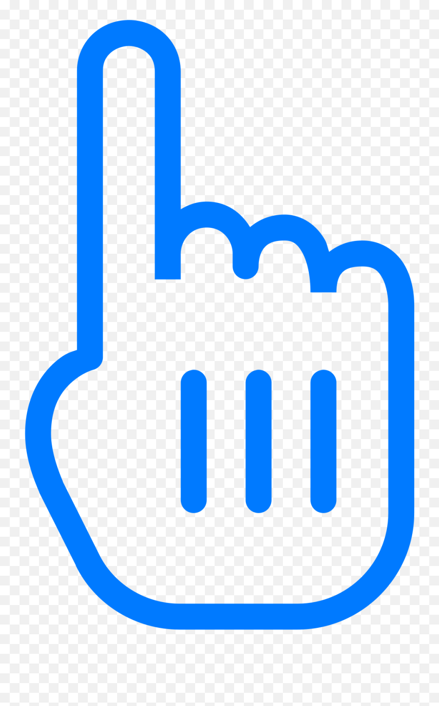 Hand Cursor Icon - Two Fingers Clip Art Png Download Emoji,Cursor Icon Png