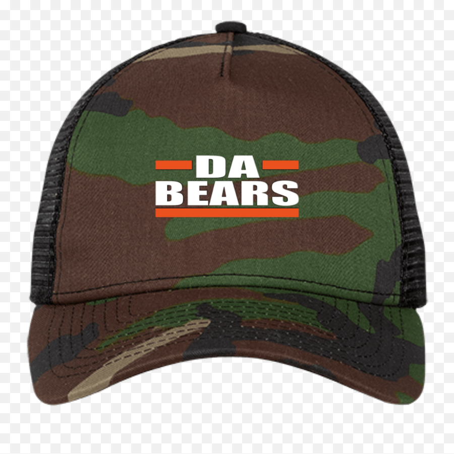 Official Chicago Bears Da Bears Logo New Era Snapback Trucker Cap - For Baseball Emoji,Chicago Bears Logo
