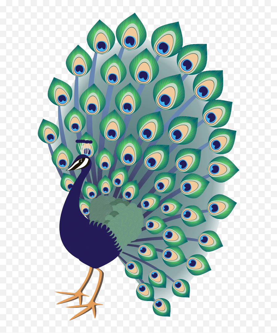 Peacock Clipart Transparent 3 - Decorative Emoji,Peacock Clipart