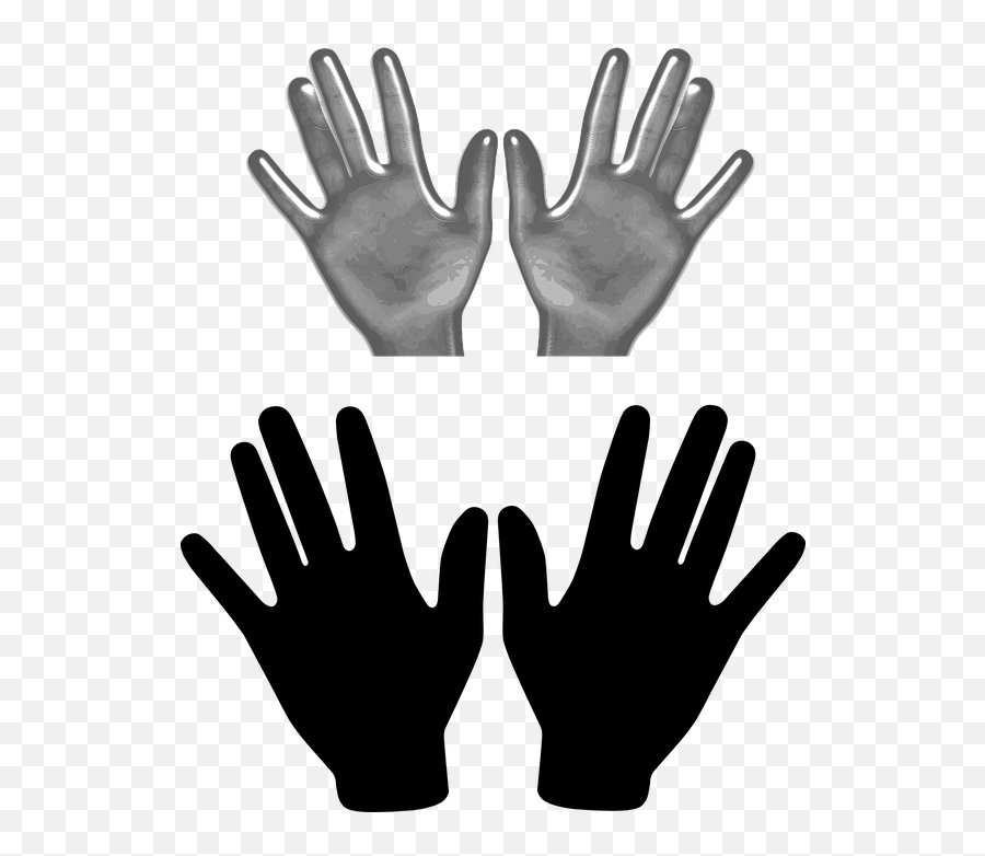 Finger Clipart Left Right Hand - Gambar Tangan Kanan Dan Kiri Emoji,Finger Clipart