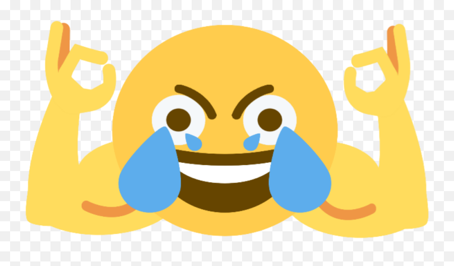 Download Crying Laughing Emoji Meme Distorted - Open Eye Crying Laughing Emoji Meme,Crying Emoji Png