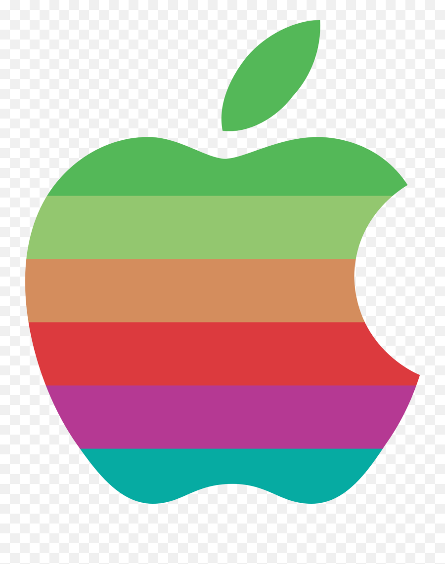 Retro Apple Logo Wallpapers - Transparent Retro Apple Logo Emoji,Original Apple Logo