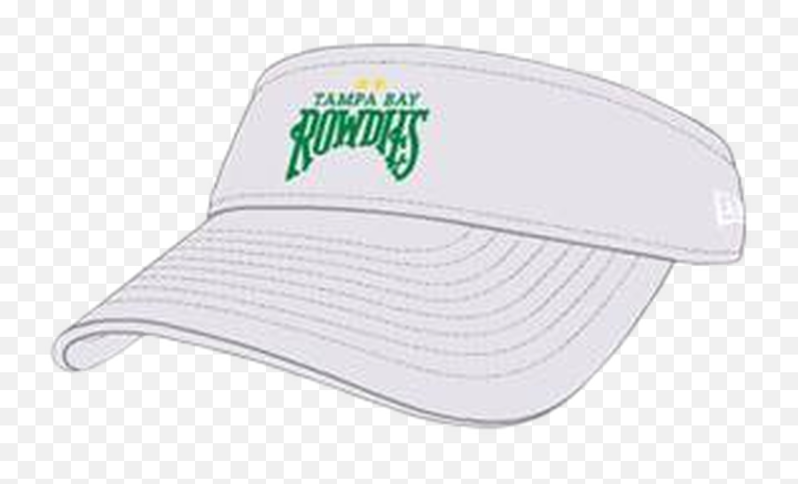 Tampa Bay Rowdies New Era White Visor With Green Logo - For Baseball Emoji,Cool S Logo