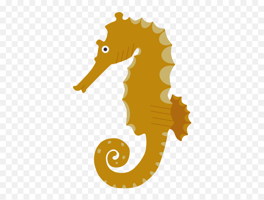 Sea Horse Ocean Creature Vector Emoji,Ocean Animal Clipart