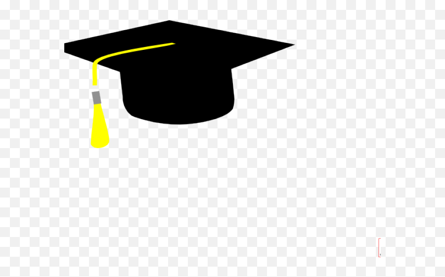 Yellow Graduation Cap Clipart - Graduation Hat Clipart Small Emoji,Graduation Cap Clipart