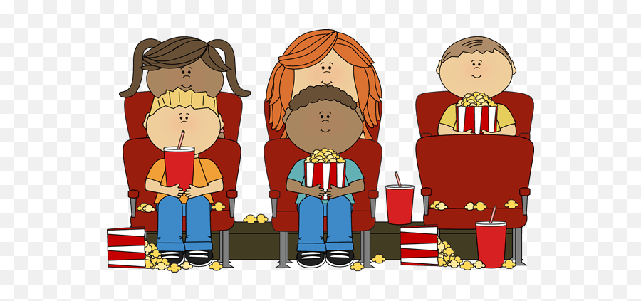 Download People Watching A Movie Clipart - Clip Art Full Emoji,Cinema Clipart