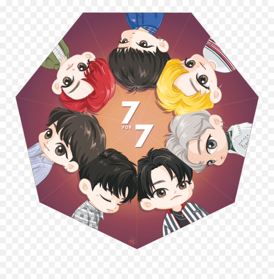 Got7 Cartoon Png 3 - Got7 Fanart Cute Emoji,Got7 Logo
