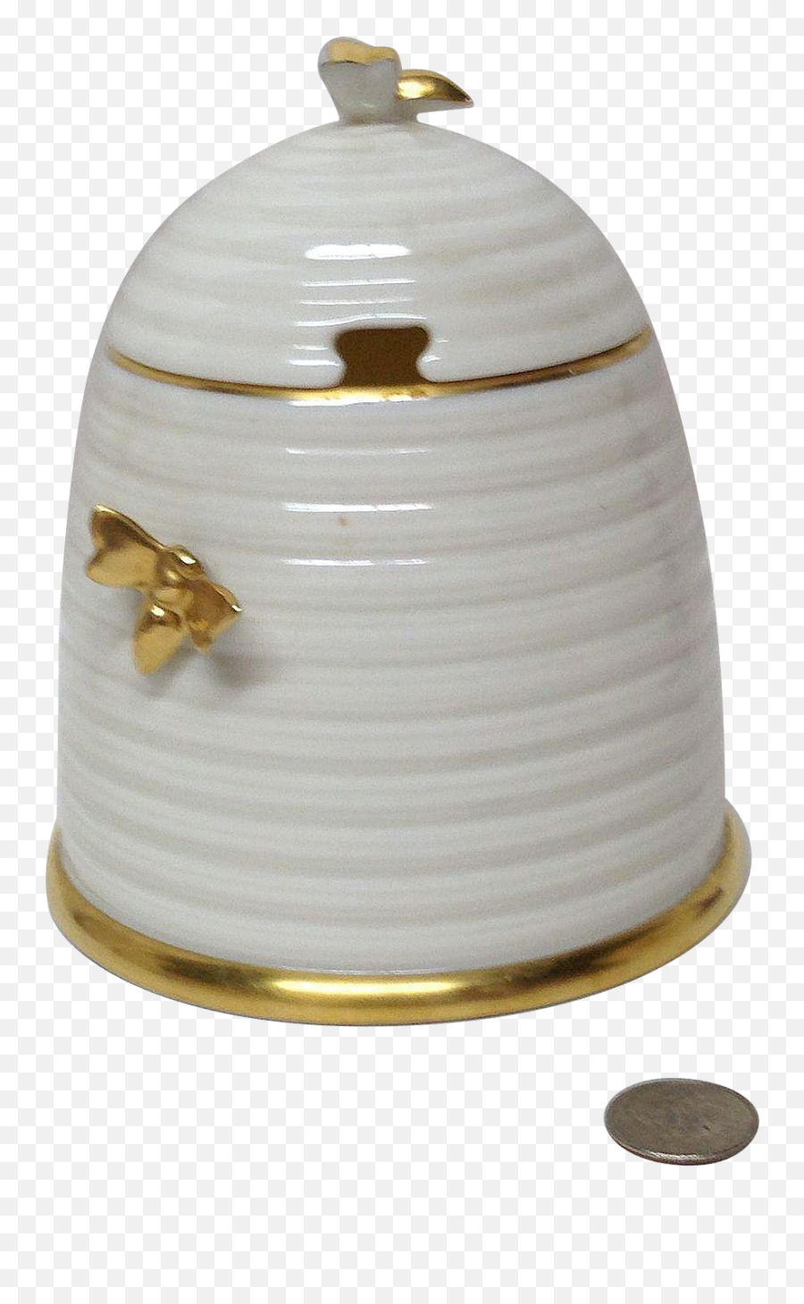 Download Charming Lenox Bee Hive Honey Pot Gold Bees - Coin Emoji,Honey Pot Png