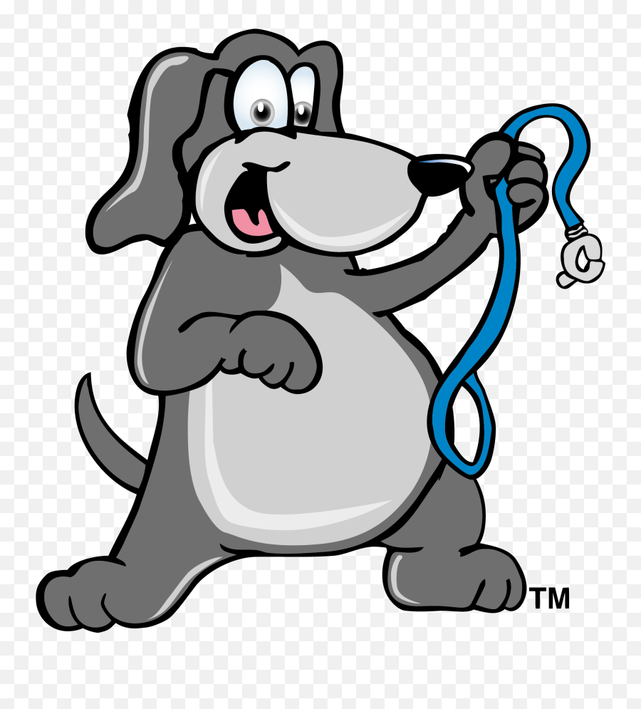 Fat Dog With A Leash - Dog Walking Cartoon 1961x2081 Png Emoji,Leash Png