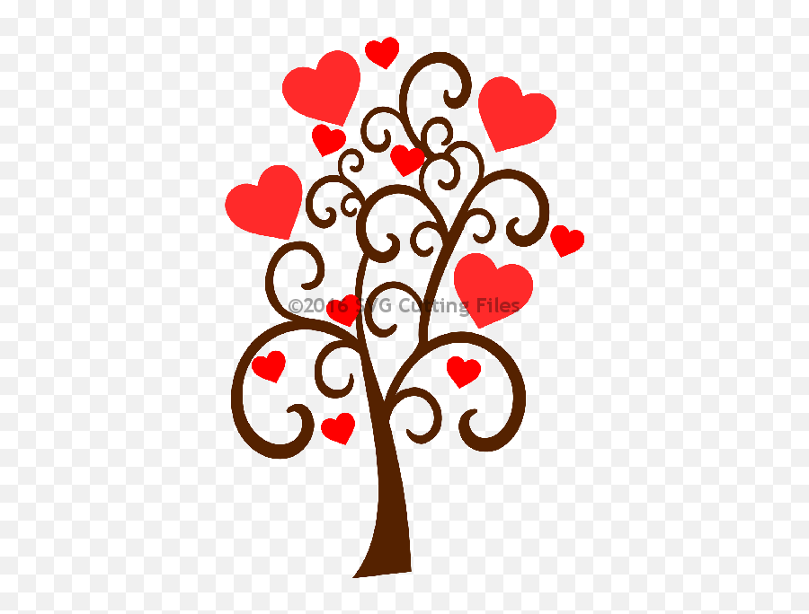 Spring Emoji,Heart Tree Clipart