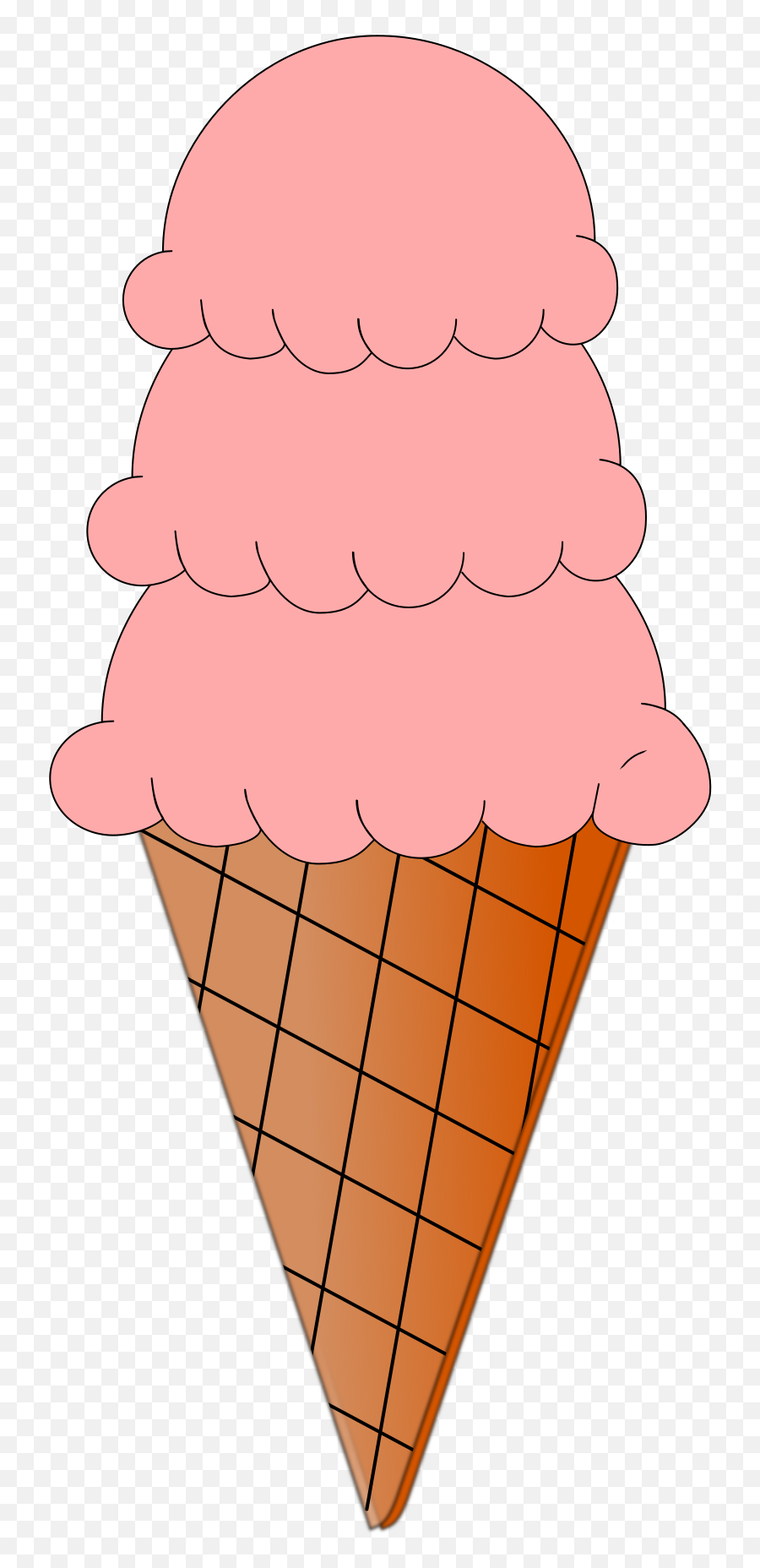 Strawberries Clipart Ice Cream Cone Strawberries Ice Cream - Clipart Ice Cream Animation Emoji,Ice Cream Cone Clipart