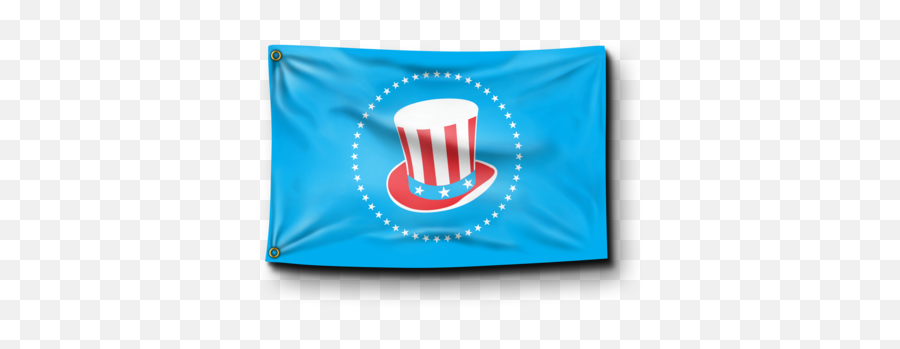 Ole Murica Top Hat Logo Flag Banger Flags Emoji,Logo Flags
