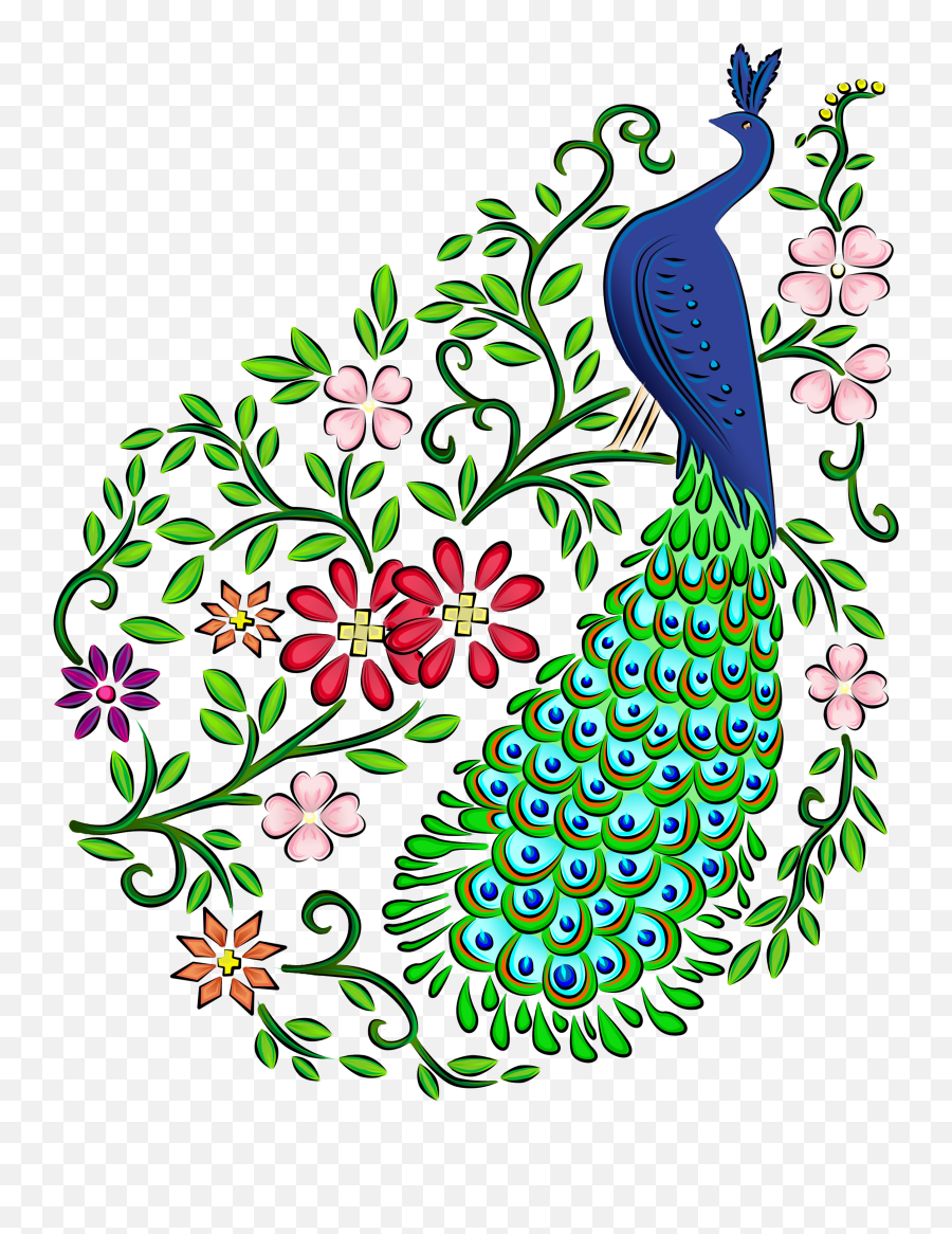 Peacock Clipart Pavo Real Peacock Pavo - Beautiful Easy Drawing Of Peacock Emoji,Peacock Clipart