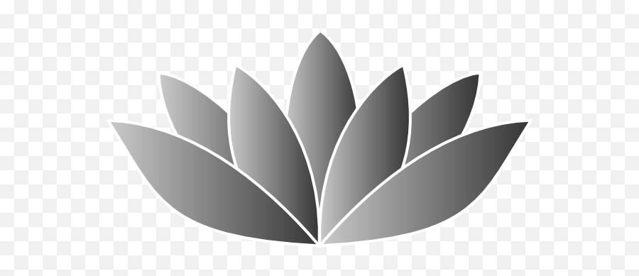 Silver Lotus Flower Clip Art At Clkercom - Vector Clip Art Silver Lotus Clipart Emoji,Lotus Flower Png