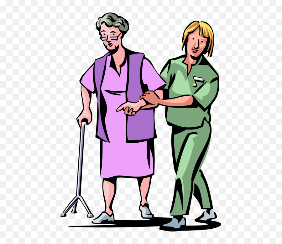 Download Nurses With Patients Royalty Free Vector Clip Art - Nurses And Patients Clipart Emoji,Nurse Hat Clipart