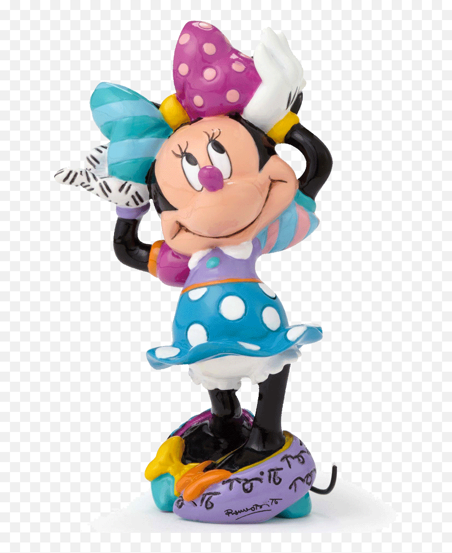 Minnie - Mouseminifig Disney Britto Minnie Mouse Figurine Emoji,Minnie Png