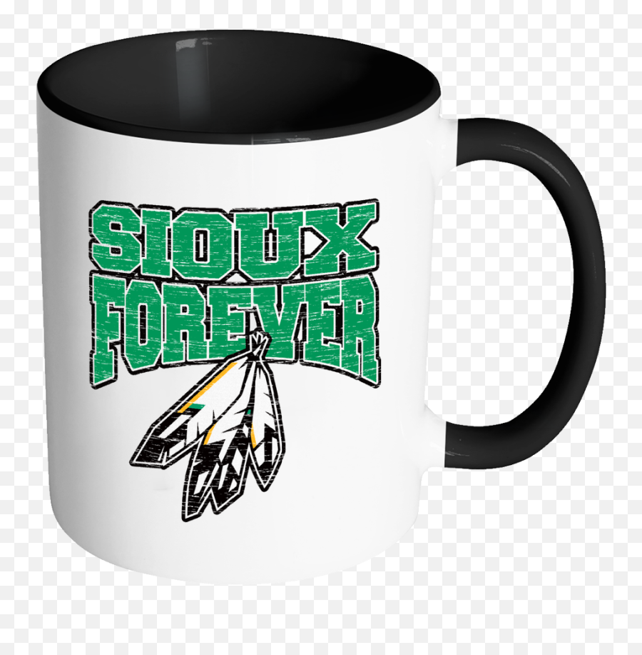 Sioux Forever Accent Mug - Magic Mug Emoji,Fighting Sioux Logo