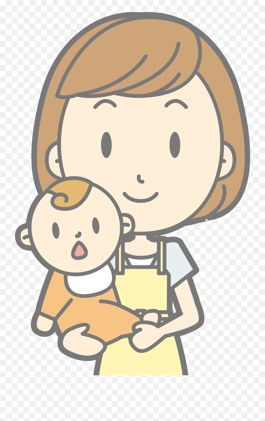 Picture Clipart Mother Picture Mother - Clipart Of Mother With Baby Emoji,Mom Clipart