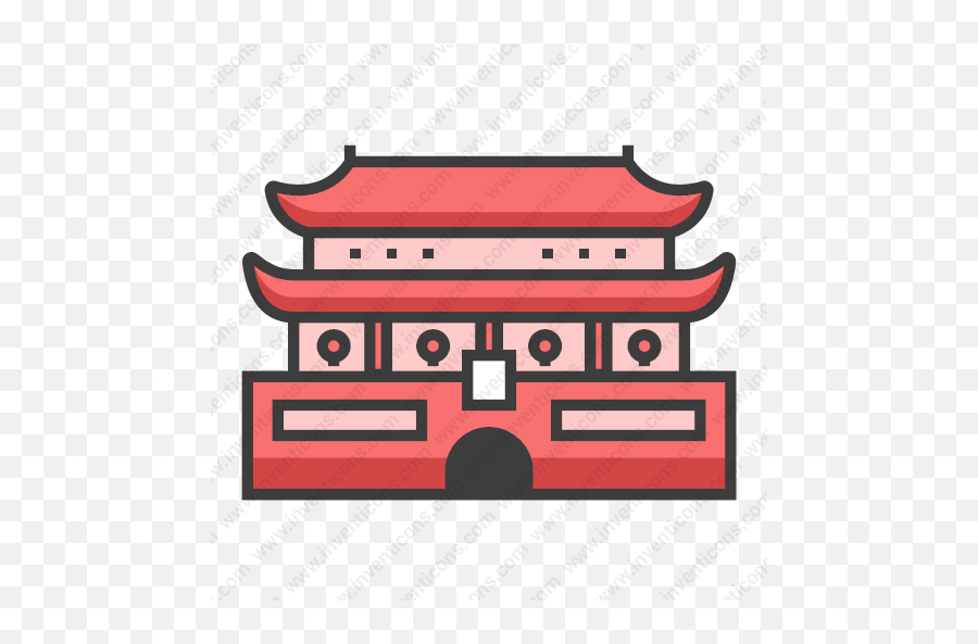 Download Forbidden City Vector Icon Inventicons Emoji,City Icon Png