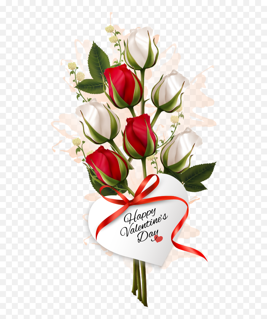 Valentine Clipart Png - Red Happy Valentines Day Roses Emoji,Valentine Clipart