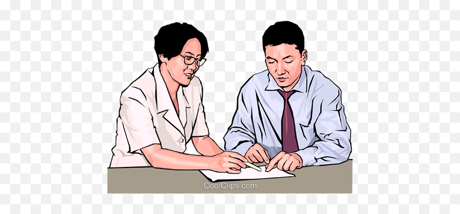 Business Meeting People In Business Royalty Free Vector - Worker Realism Art Png Emoji,Concert Clipart