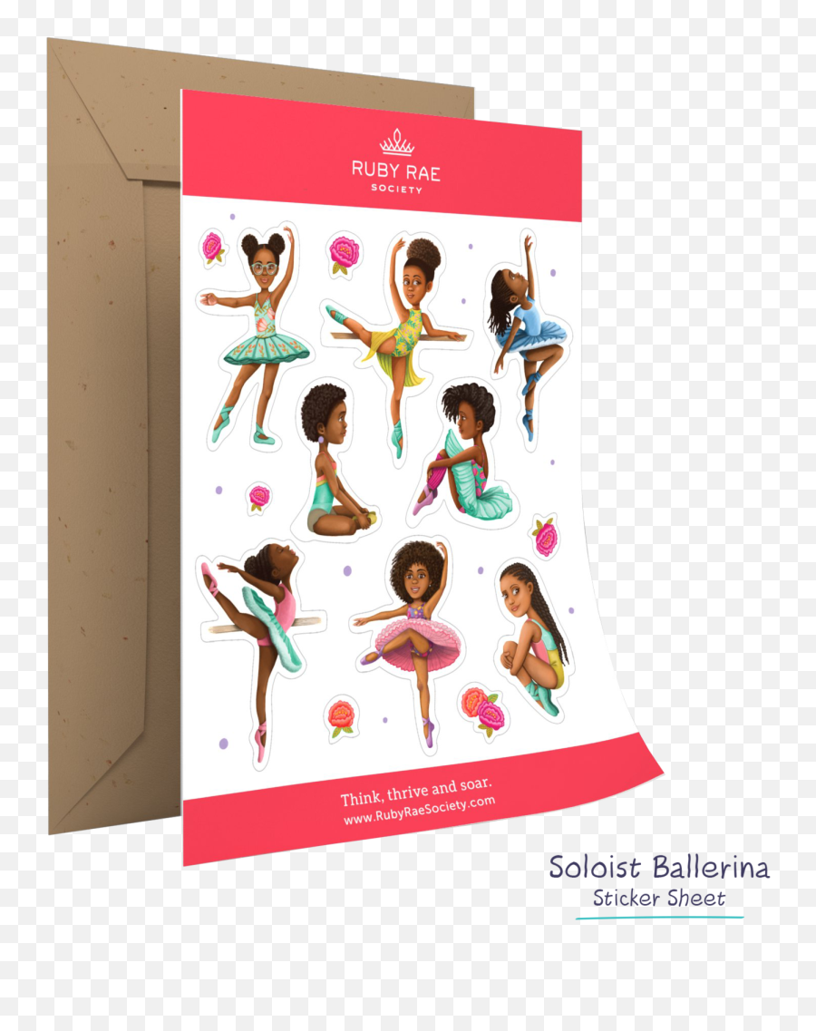 Sunrise Ballerina Sticker Set Emoji,Transparent Sticker Paper