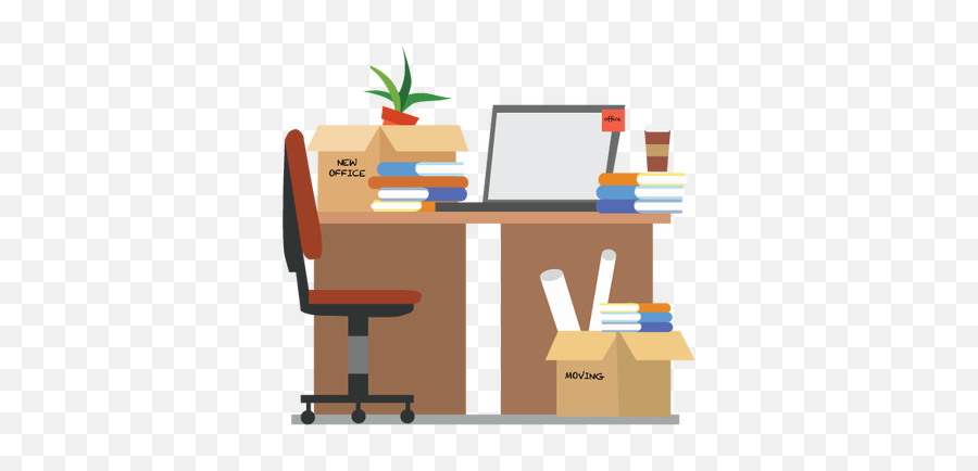 Organized Office Clipart Png Image With - Shifting To New Office Emoji,Office Clipart